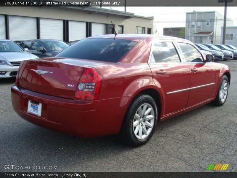 Inferno Red Crystal Pearl / Dark Slate Gray 2008 Chrysler 300 LX
