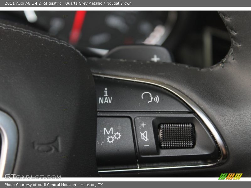 Quartz Grey Metallic / Nougat Brown 2011 Audi A8 L 4.2 FSI quattro