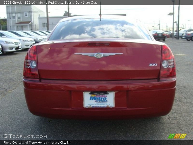 Inferno Red Crystal Pearl / Dark Slate Gray 2008 Chrysler 300 LX