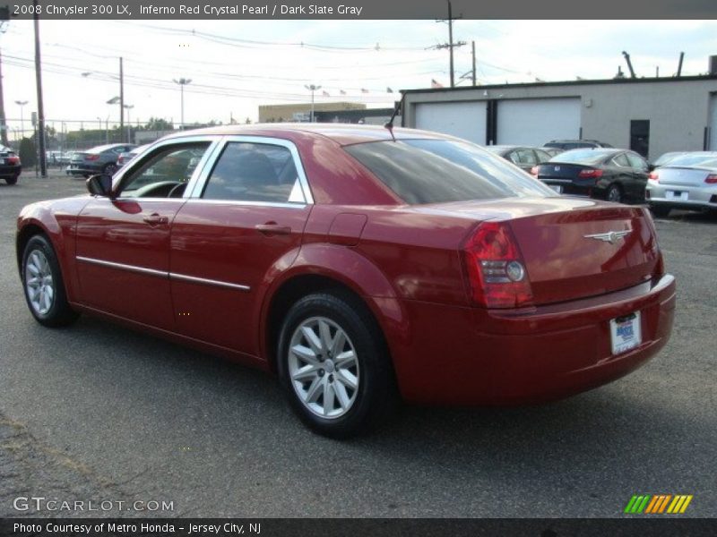 Inferno Red Crystal Pearl / Dark Slate Gray 2008 Chrysler 300 LX