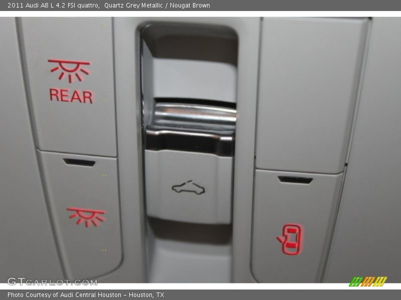 Quartz Grey Metallic / Nougat Brown 2011 Audi A8 L 4.2 FSI quattro