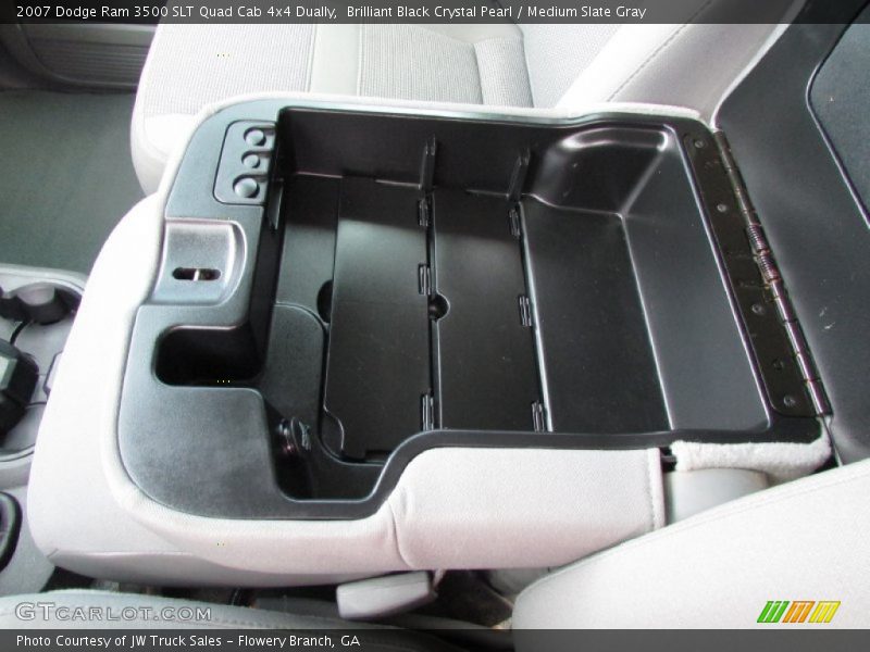 Brilliant Black Crystal Pearl / Medium Slate Gray 2007 Dodge Ram 3500 SLT Quad Cab 4x4 Dually