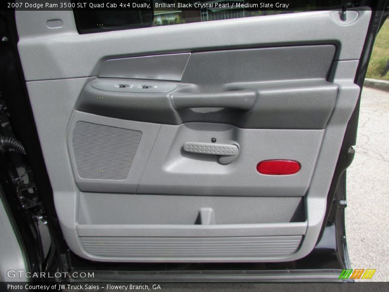 Brilliant Black Crystal Pearl / Medium Slate Gray 2007 Dodge Ram 3500 SLT Quad Cab 4x4 Dually
