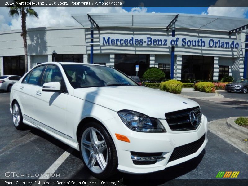 Polar White / Almond/Mocha 2014 Mercedes-Benz C 250 Sport