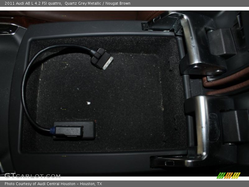 Quartz Grey Metallic / Nougat Brown 2011 Audi A8 L 4.2 FSI quattro