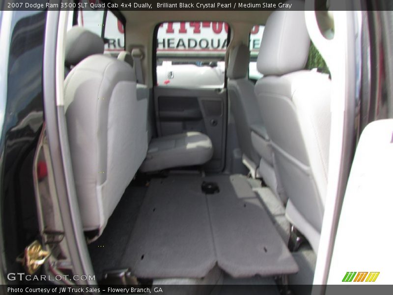 Brilliant Black Crystal Pearl / Medium Slate Gray 2007 Dodge Ram 3500 SLT Quad Cab 4x4 Dually