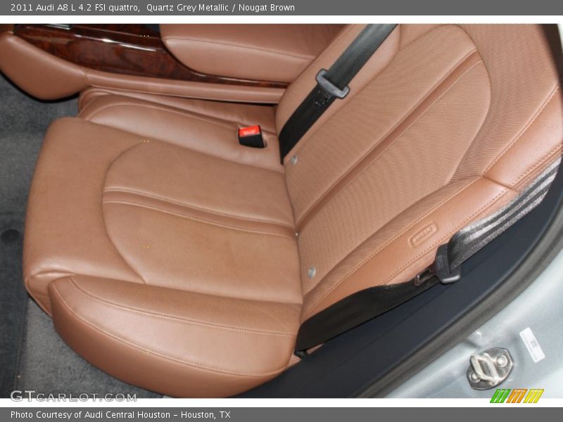 Quartz Grey Metallic / Nougat Brown 2011 Audi A8 L 4.2 FSI quattro