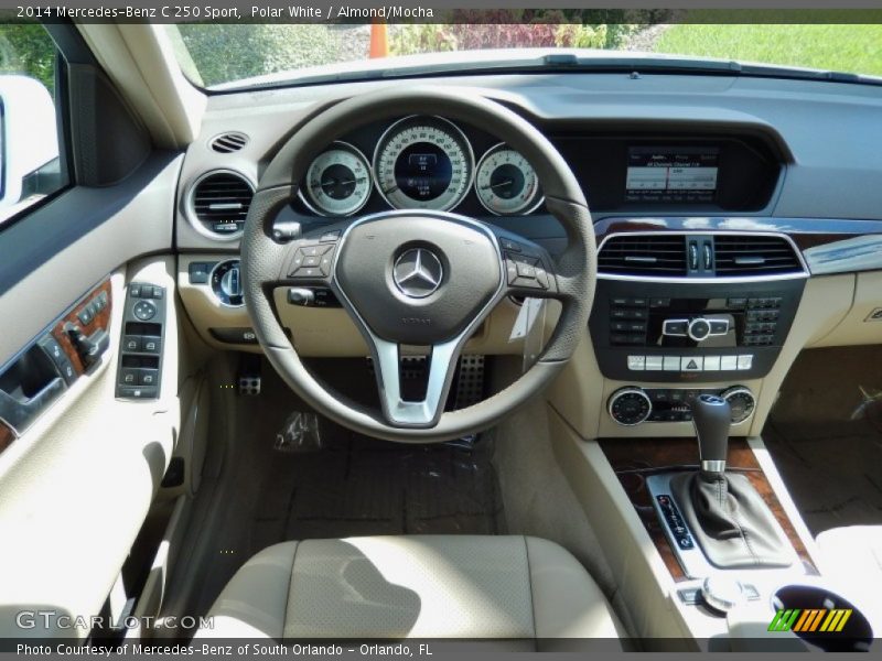 Polar White / Almond/Mocha 2014 Mercedes-Benz C 250 Sport