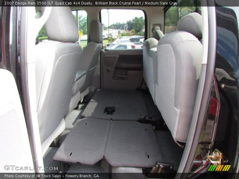 Brilliant Black Crystal Pearl / Medium Slate Gray 2007 Dodge Ram 3500 SLT Quad Cab 4x4 Dually