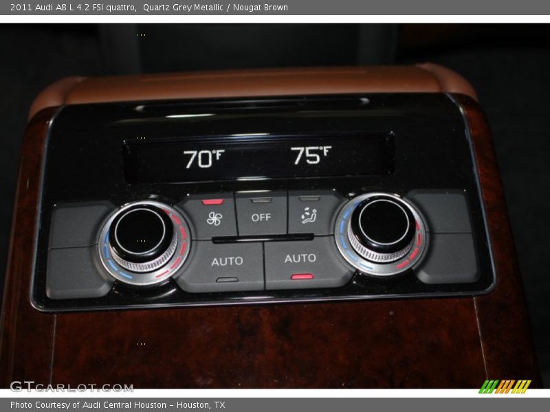 Quartz Grey Metallic / Nougat Brown 2011 Audi A8 L 4.2 FSI quattro