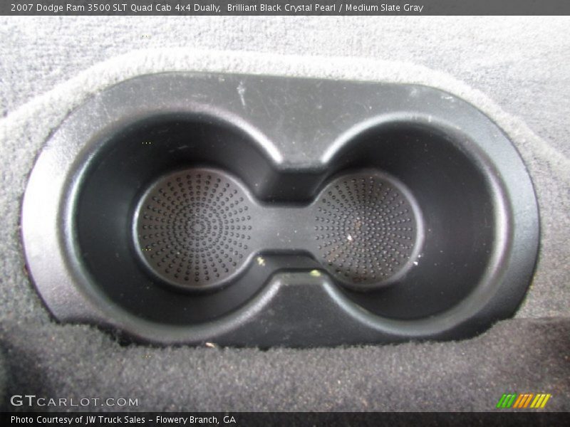 Brilliant Black Crystal Pearl / Medium Slate Gray 2007 Dodge Ram 3500 SLT Quad Cab 4x4 Dually