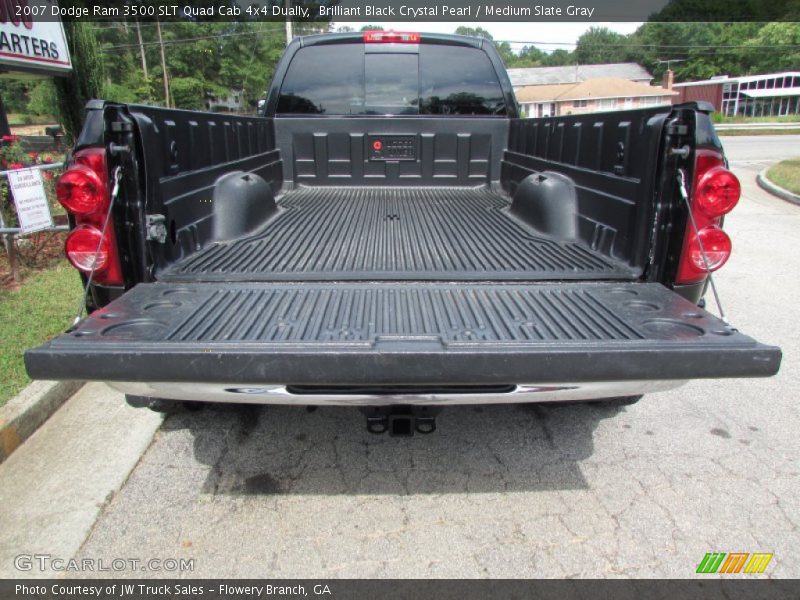 Brilliant Black Crystal Pearl / Medium Slate Gray 2007 Dodge Ram 3500 SLT Quad Cab 4x4 Dually