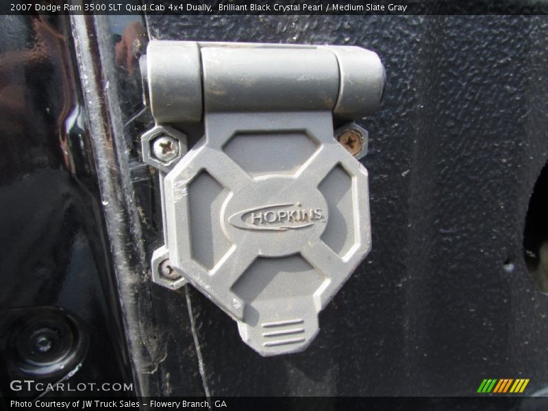 Brilliant Black Crystal Pearl / Medium Slate Gray 2007 Dodge Ram 3500 SLT Quad Cab 4x4 Dually