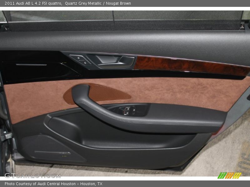 Quartz Grey Metallic / Nougat Brown 2011 Audi A8 L 4.2 FSI quattro