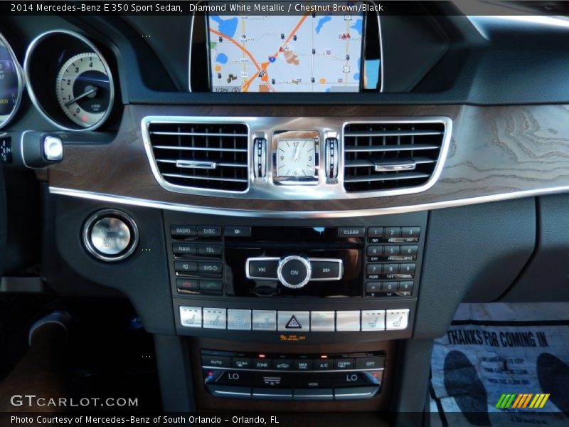 Diamond White Metallic / Chestnut Brown/Black 2014 Mercedes-Benz E 350 Sport Sedan