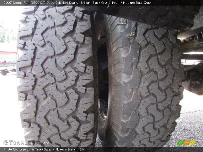 Brilliant Black Crystal Pearl / Medium Slate Gray 2007 Dodge Ram 3500 SLT Quad Cab 4x4 Dually