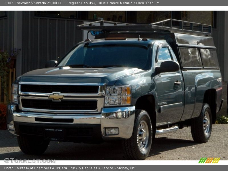 Blue Granite Metallic / Dark Titanium 2007 Chevrolet Silverado 2500HD LT Regular Cab 4x4