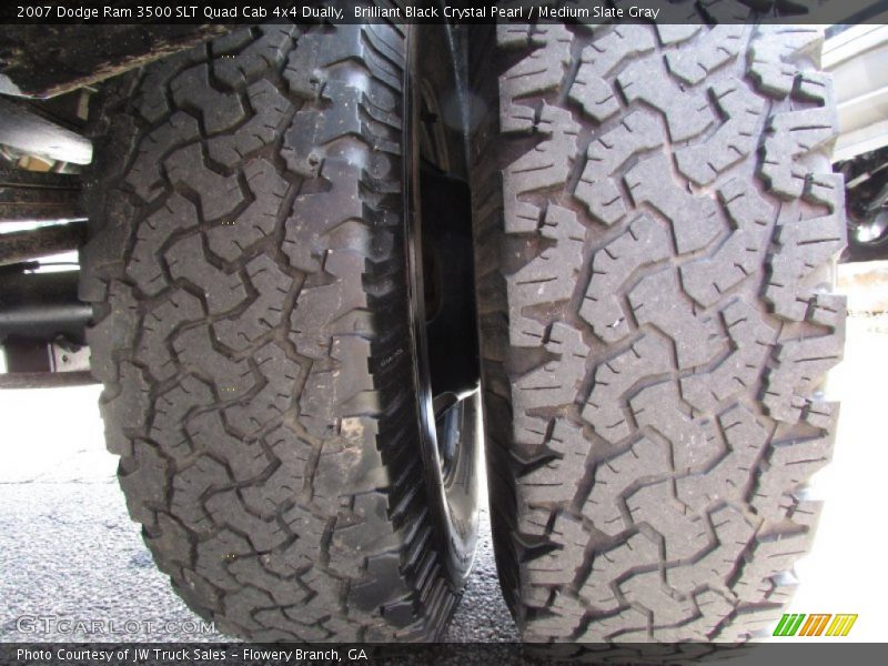 Brilliant Black Crystal Pearl / Medium Slate Gray 2007 Dodge Ram 3500 SLT Quad Cab 4x4 Dually