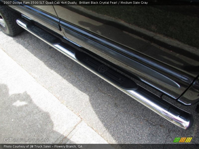 Brilliant Black Crystal Pearl / Medium Slate Gray 2007 Dodge Ram 3500 SLT Quad Cab 4x4 Dually
