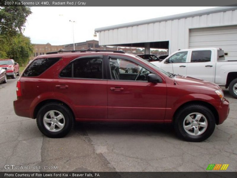 Radiant Red / Gray 2007 Kia Sorento LX 4WD