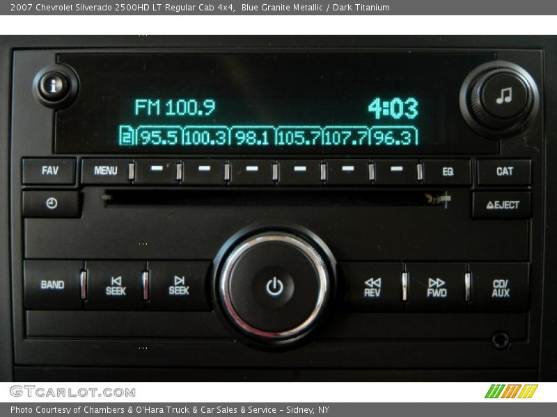 Audio System of 2007 Silverado 2500HD LT Regular Cab 4x4