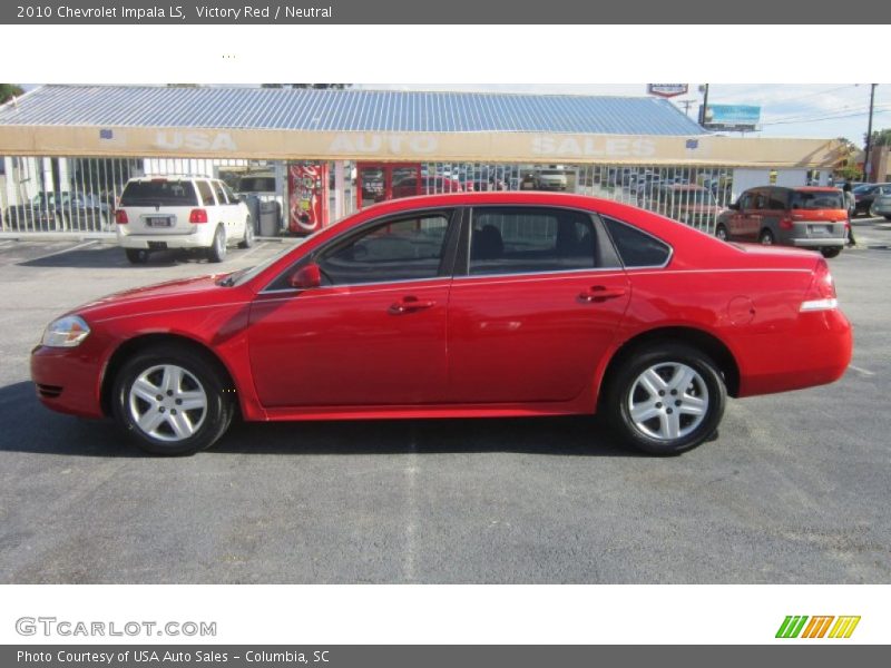 Victory Red / Neutral 2010 Chevrolet Impala LS