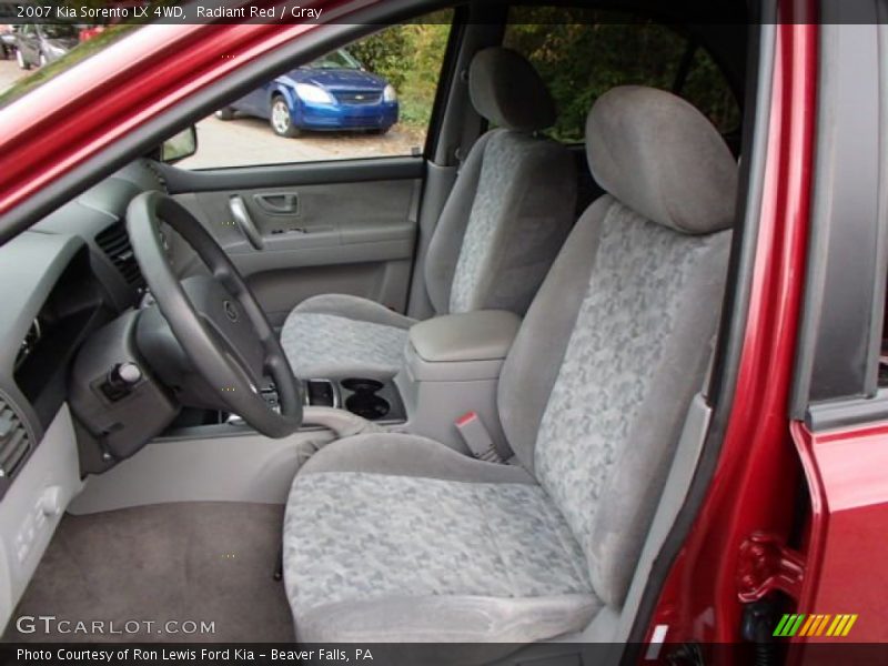 Radiant Red / Gray 2007 Kia Sorento LX 4WD