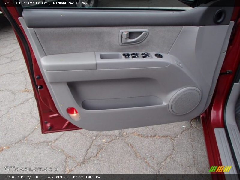 Radiant Red / Gray 2007 Kia Sorento LX 4WD