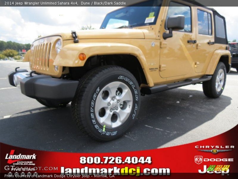 Dune / Black/Dark Saddle 2014 Jeep Wrangler Unlimited Sahara 4x4