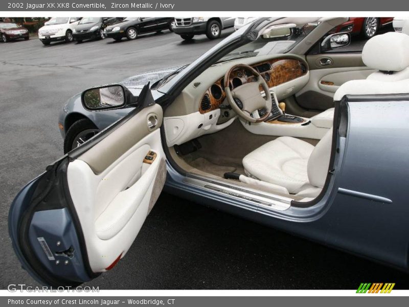 Zircon Metallic / Ivory 2002 Jaguar XK XK8 Convertible