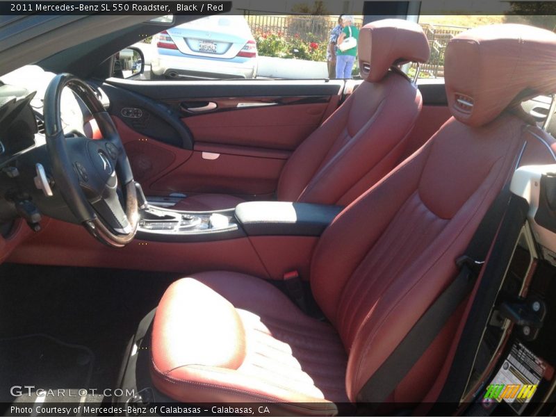 Black / Red 2011 Mercedes-Benz SL 550 Roadster