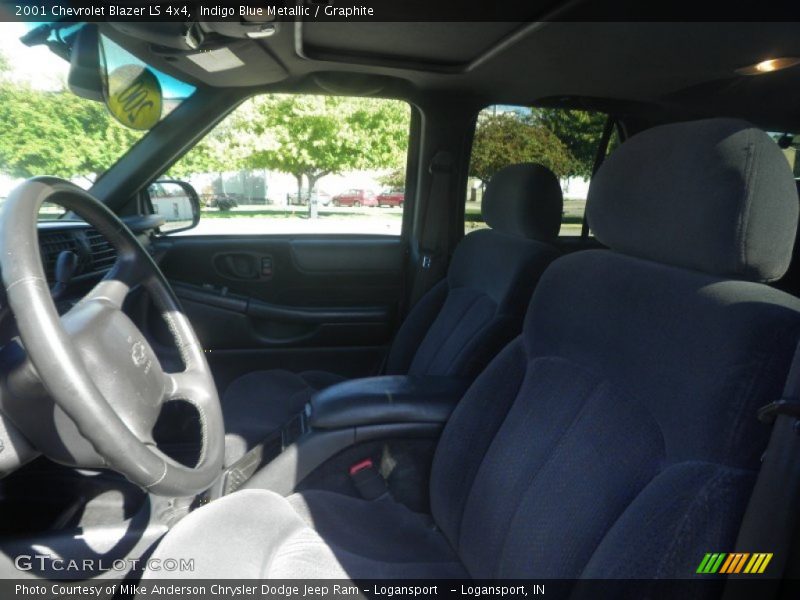 Indigo Blue Metallic / Graphite 2001 Chevrolet Blazer LS 4x4