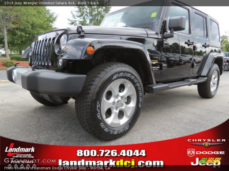 Black / Black 2014 Jeep Wrangler Unlimited Sahara 4x4