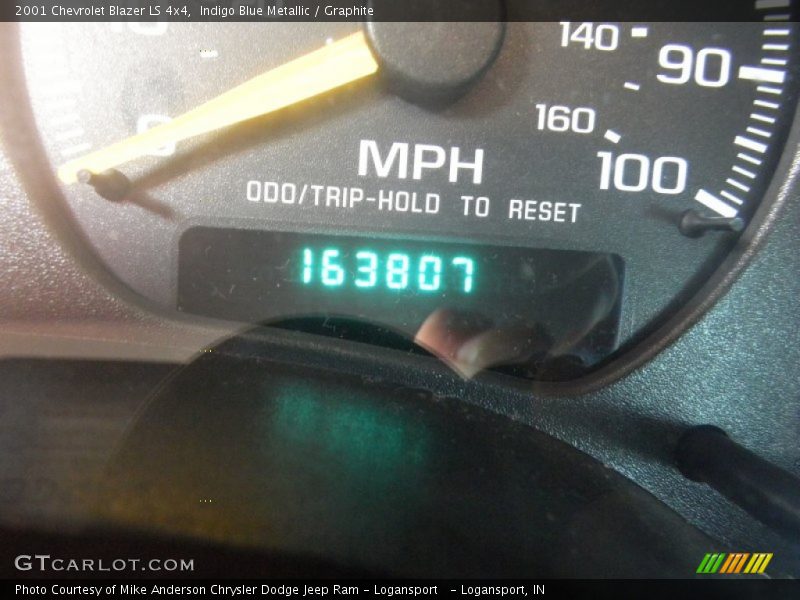 Indigo Blue Metallic / Graphite 2001 Chevrolet Blazer LS 4x4