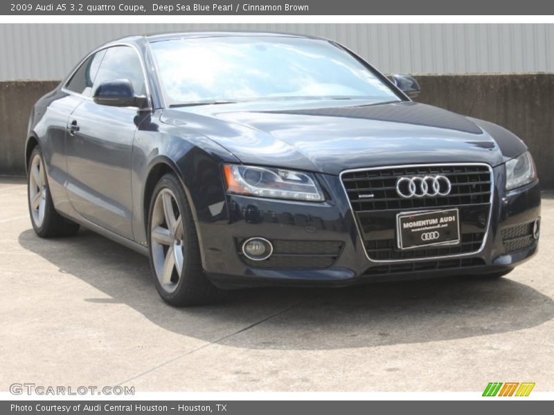 Deep Sea Blue Pearl / Cinnamon Brown 2009 Audi A5 3.2 quattro Coupe