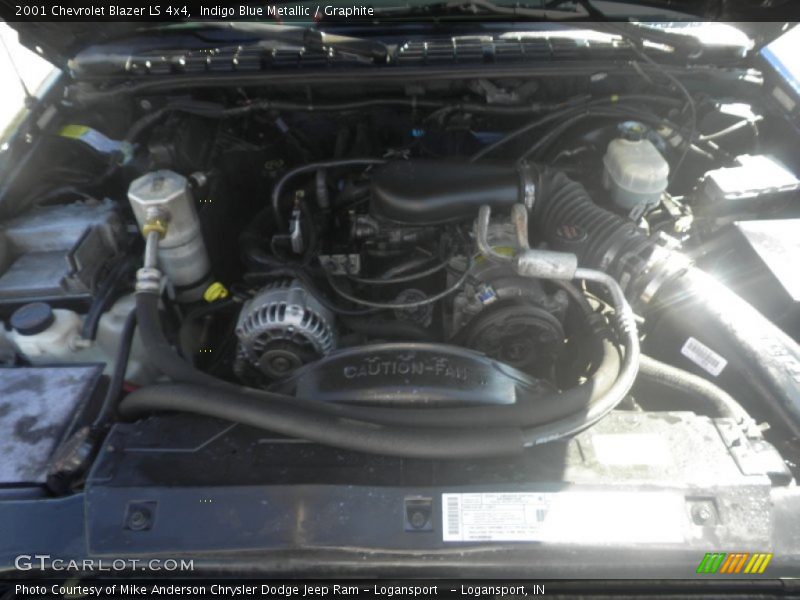Indigo Blue Metallic / Graphite 2001 Chevrolet Blazer LS 4x4