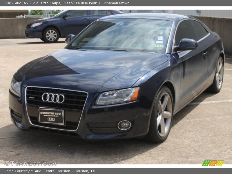 Deep Sea Blue Pearl / Cinnamon Brown 2009 Audi A5 3.2 quattro Coupe