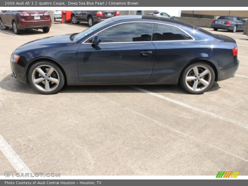 Deep Sea Blue Pearl / Cinnamon Brown 2009 Audi A5 3.2 quattro Coupe