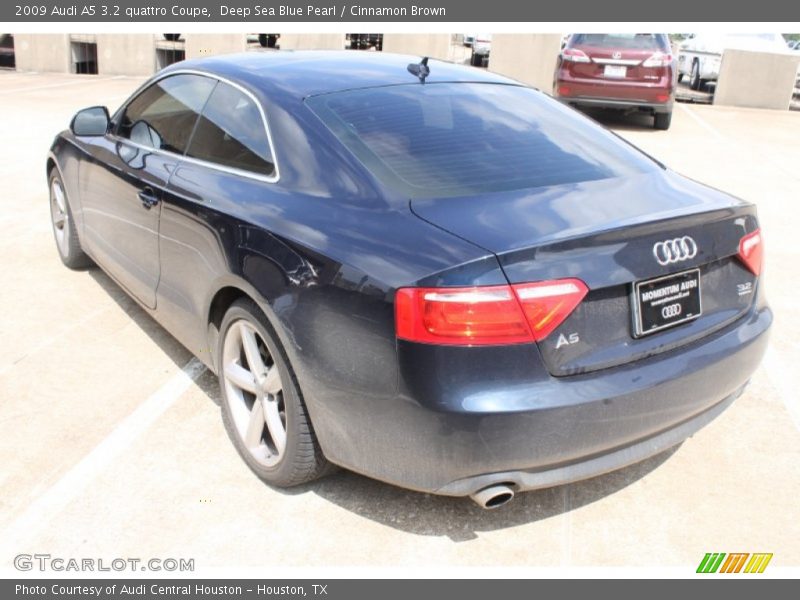 Deep Sea Blue Pearl / Cinnamon Brown 2009 Audi A5 3.2 quattro Coupe