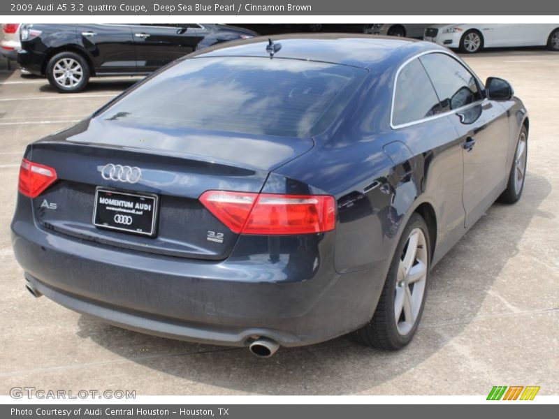 Deep Sea Blue Pearl / Cinnamon Brown 2009 Audi A5 3.2 quattro Coupe