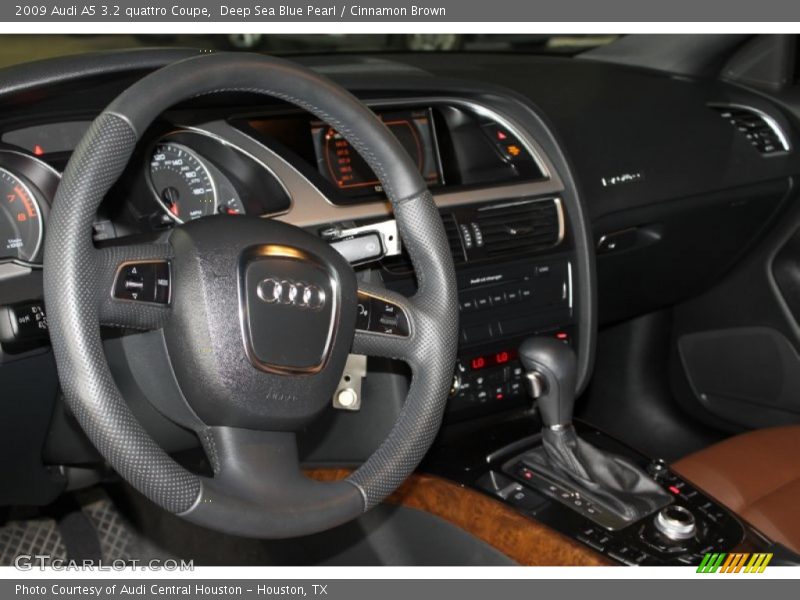 Deep Sea Blue Pearl / Cinnamon Brown 2009 Audi A5 3.2 quattro Coupe