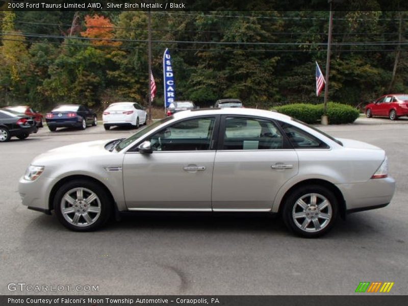 Silver Birch Metallic / Black 2008 Ford Taurus Limited AWD