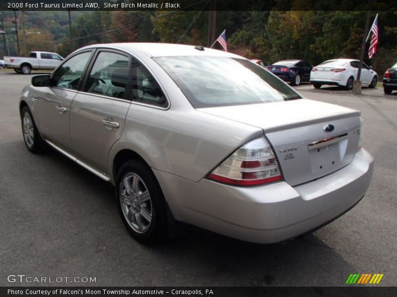 Silver Birch Metallic / Black 2008 Ford Taurus Limited AWD
