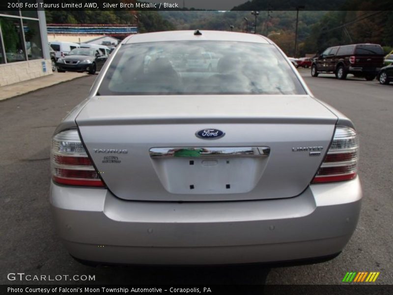 Silver Birch Metallic / Black 2008 Ford Taurus Limited AWD