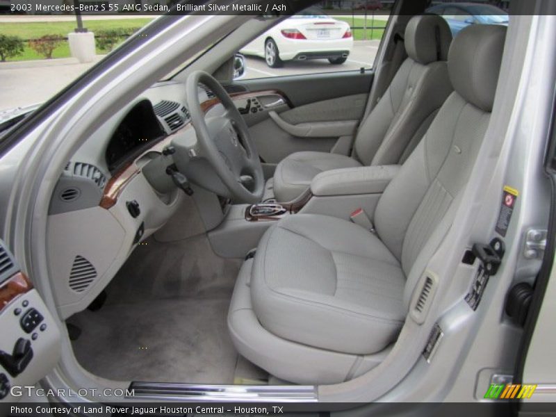 Brilliant Silver Metallic / Ash 2003 Mercedes-Benz S 55 AMG Sedan