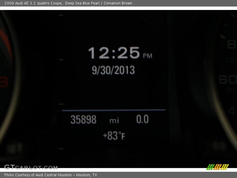 Deep Sea Blue Pearl / Cinnamon Brown 2009 Audi A5 3.2 quattro Coupe