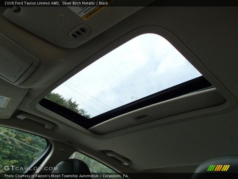 Silver Birch Metallic / Black 2008 Ford Taurus Limited AWD