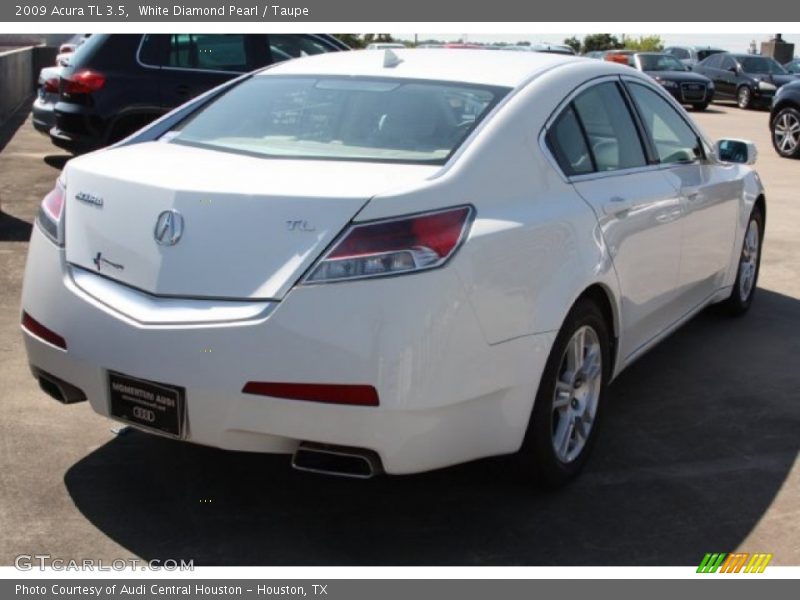 White Diamond Pearl / Taupe 2009 Acura TL 3.5