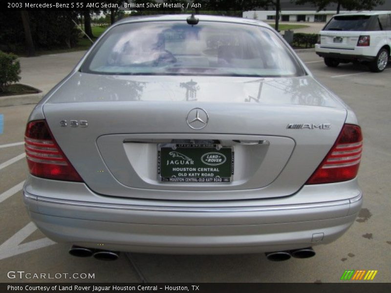 Brilliant Silver Metallic / Ash 2003 Mercedes-Benz S 55 AMG Sedan