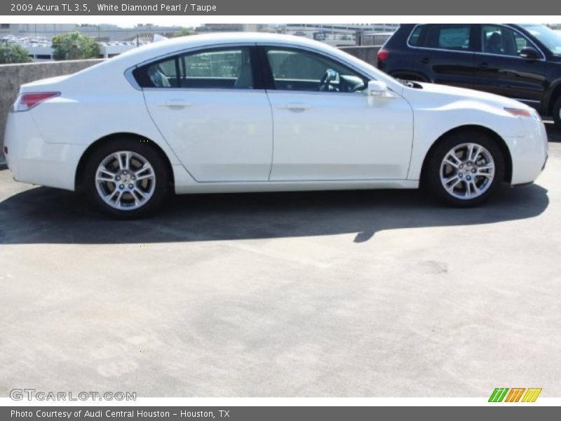 White Diamond Pearl / Taupe 2009 Acura TL 3.5